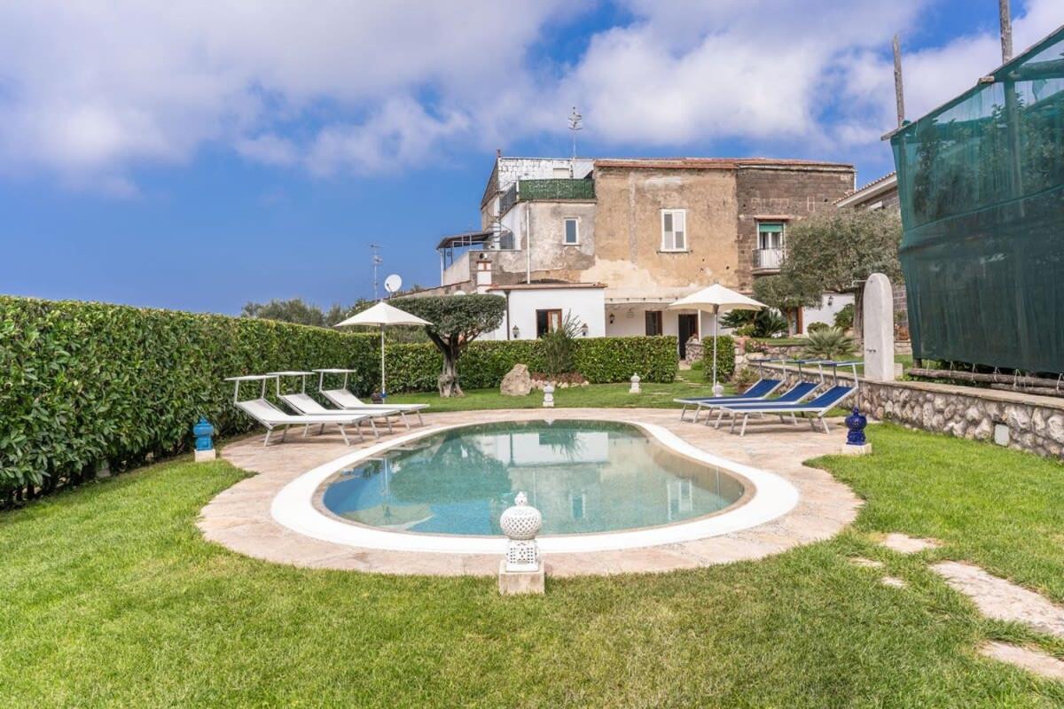 Villa Mimosa Rustic Elegance Views & Pool Massa Lubrense Exterior foto